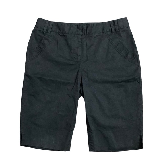 Women's Cutter & Buck Golf 6 S Small Chino Khakis Shorts Bermuda Black Stretch - Picture 4 of 10